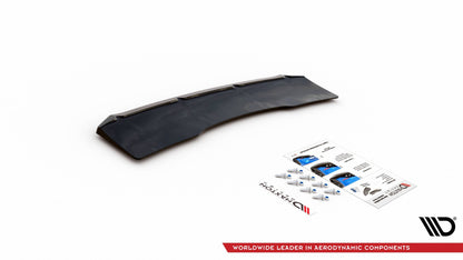 Mittlerer Diffusor Heck Ansatz für Audi S5 Sportback F5 Facelift schwarz Hochglanz