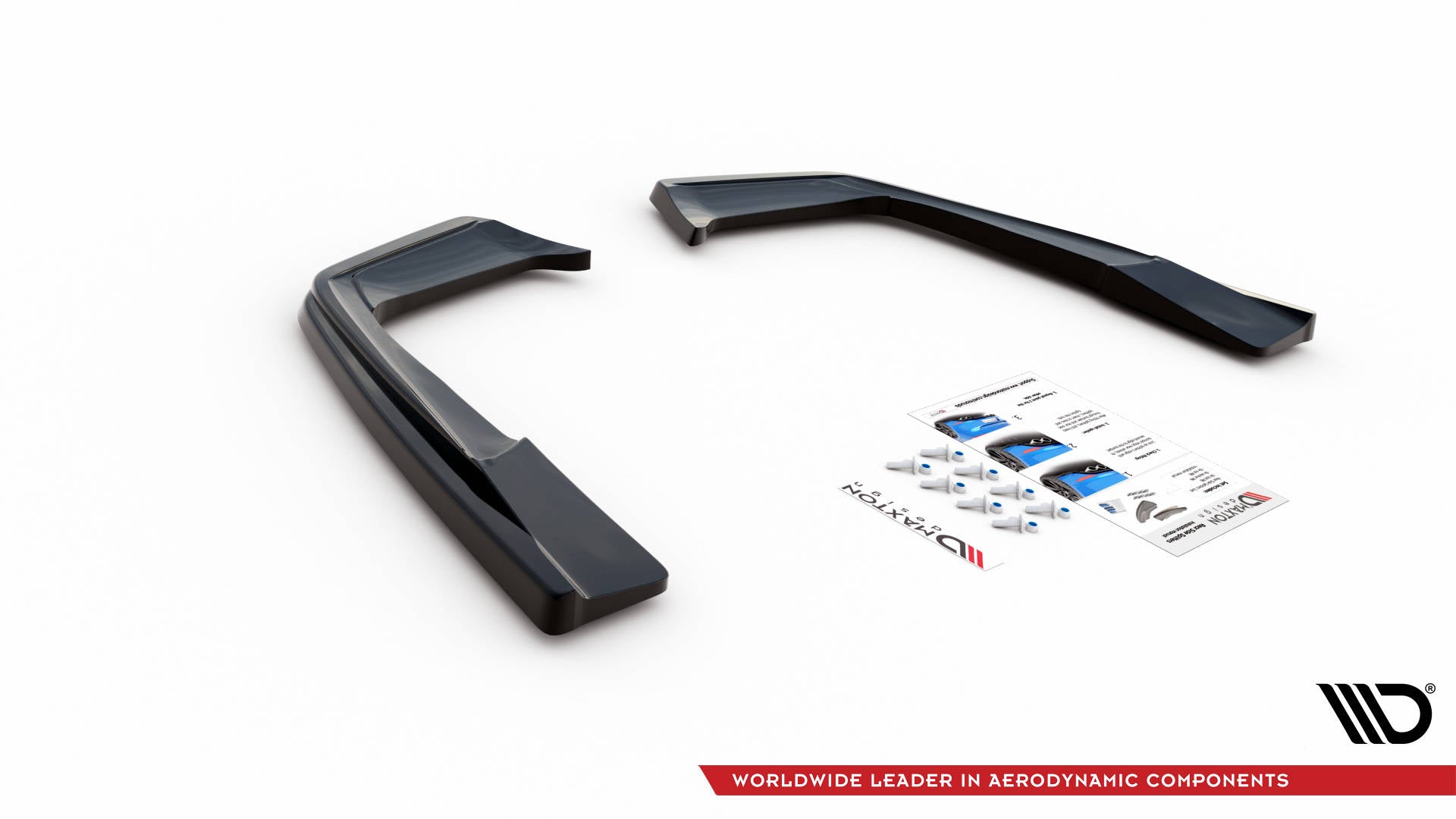 Heck Ansatz Flaps Diffusor für Mercedes-AMG C 63 AMG Coupe C205 Facelift schwarz matt