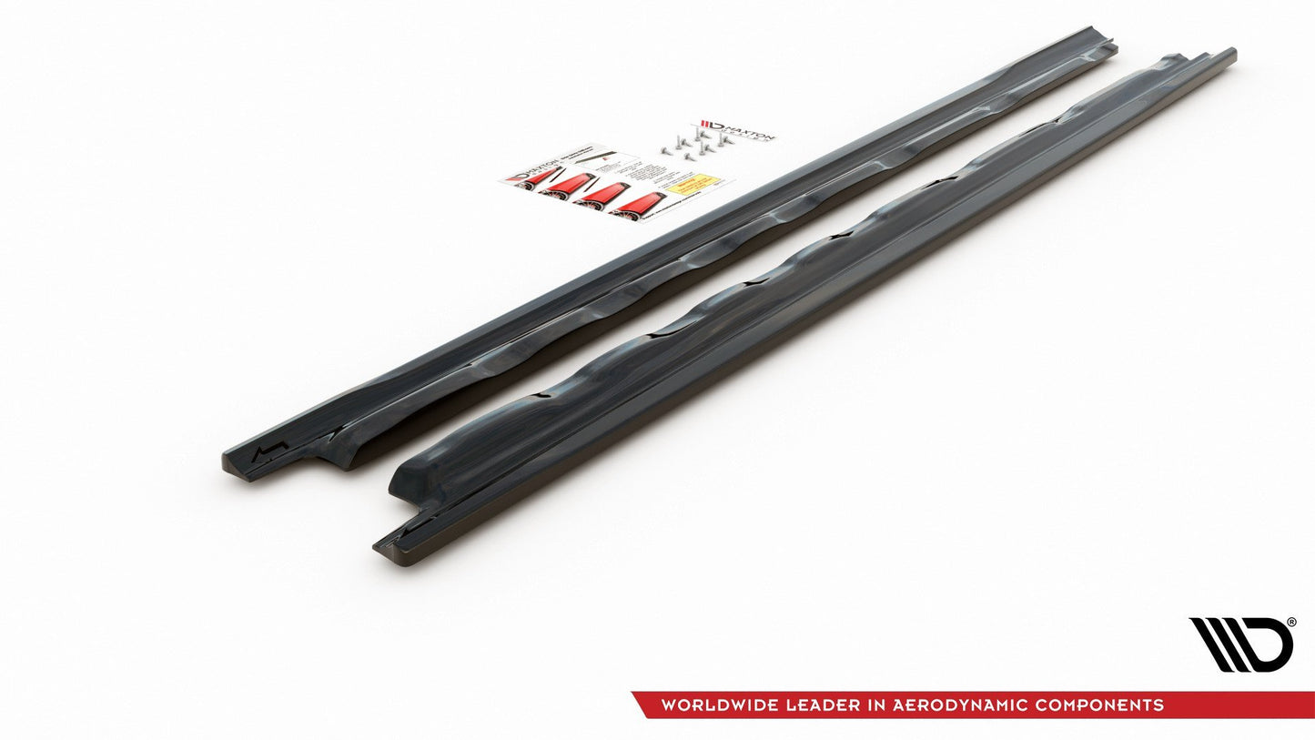 Seitenschweller Ansatz für V.1 für VW Golf 8 Carbon Look