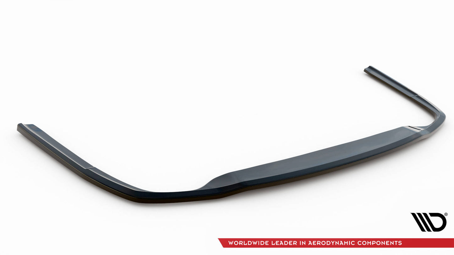 Mittlerer Diffusor Heck Ansatz für Audi A6 C8 schwarz matt