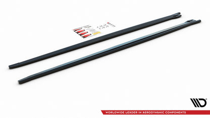 Seitenschweller Ansatz für BMW X2 F39 M-Paket Carbon Look