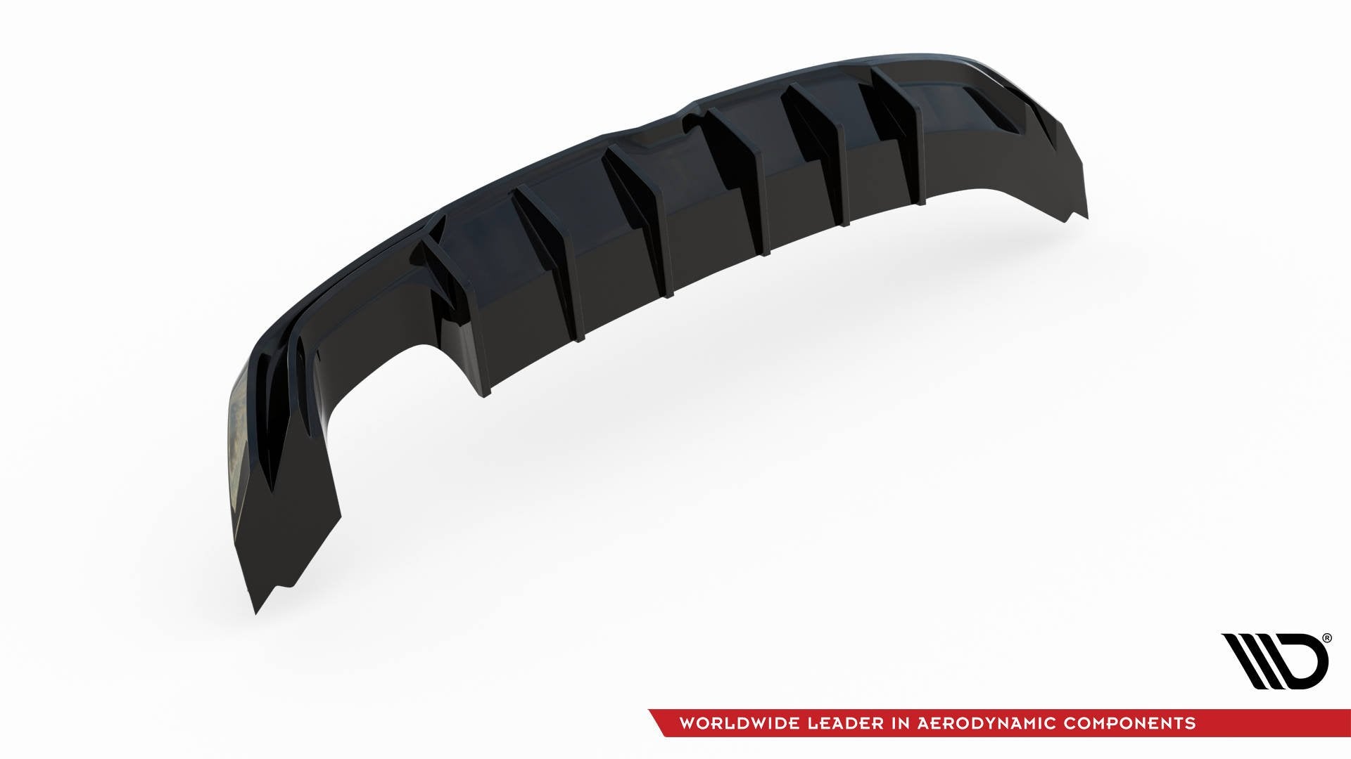 Diffusor Heck Ansatz für SEAT Leon Mk3 FR Facelift schwarz matt