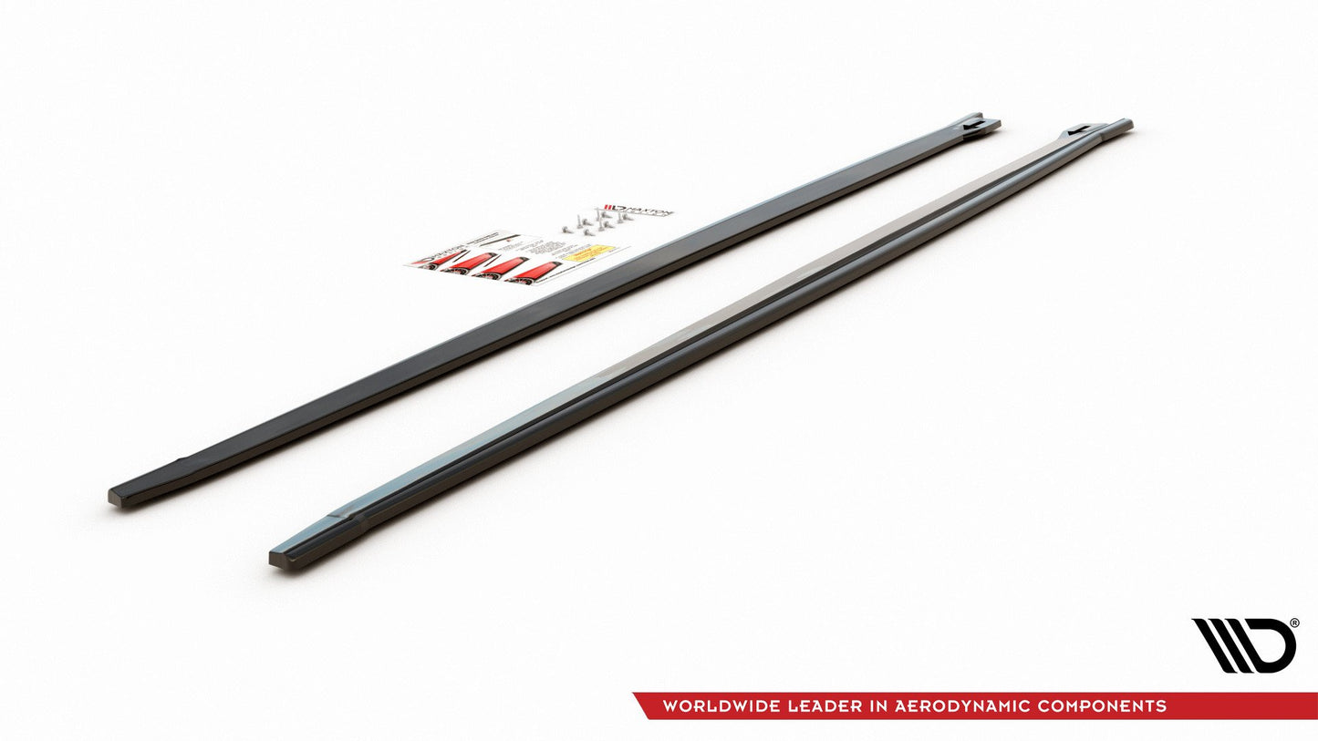 Seitenschweller Ansatz für BMW X2 F39 M-Paket schwarz matt