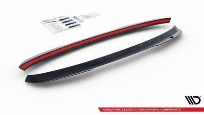 Spoiler CAP für Seat Leon Mk3 Cupra ST Facelift Carbon Look