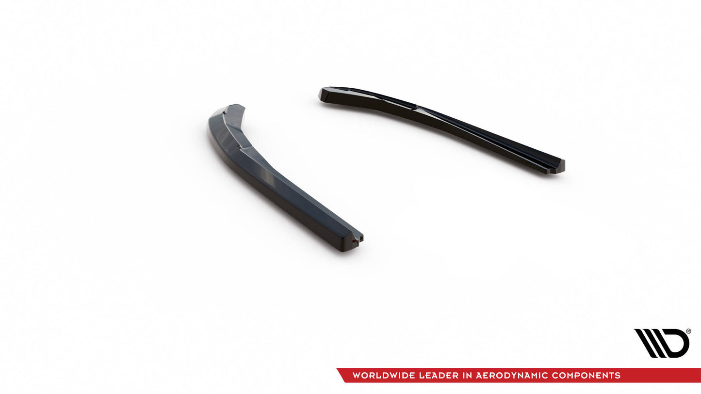 Heck Ansatz Flaps Diffusor V.1 für BMW 4er Gran Coupe M-Paket G26 Carbon Look