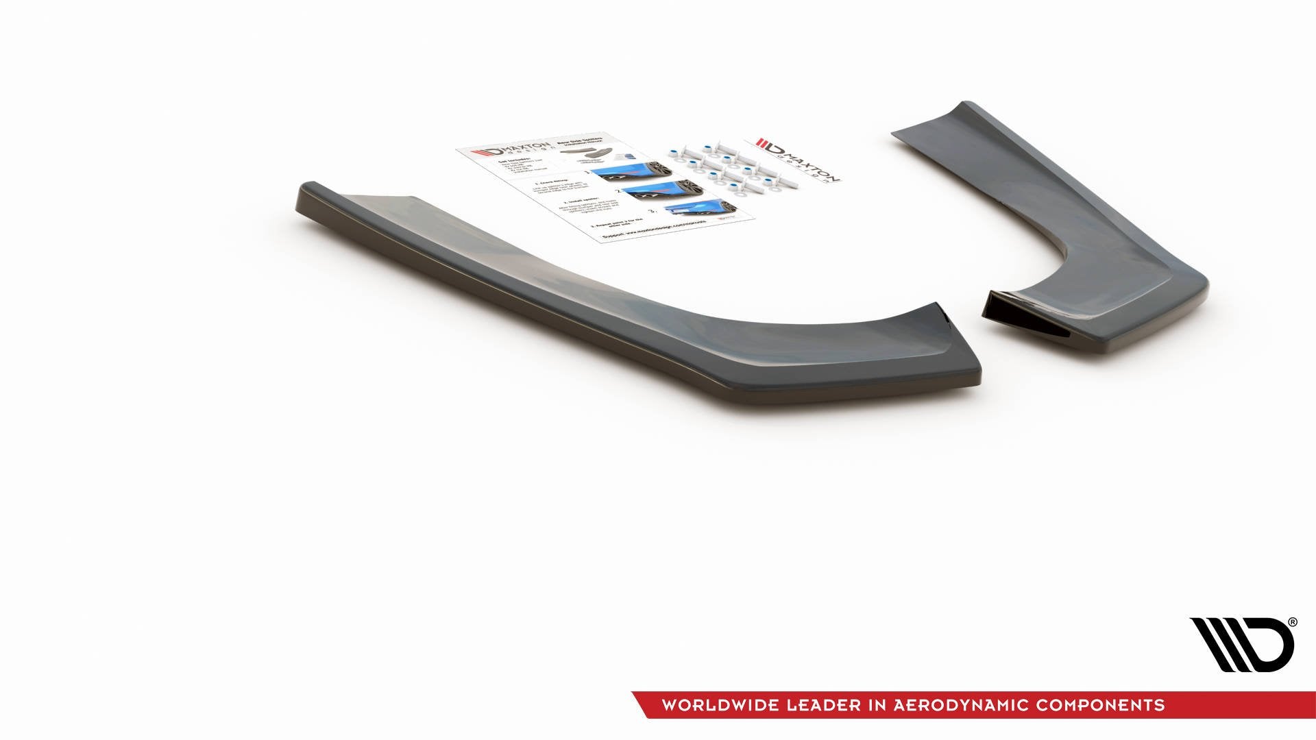 Heck Ansatz Flaps Diffusor für Mercedes-Benz CLA Shooting Brake AMG-Line X118 Carbon Look
