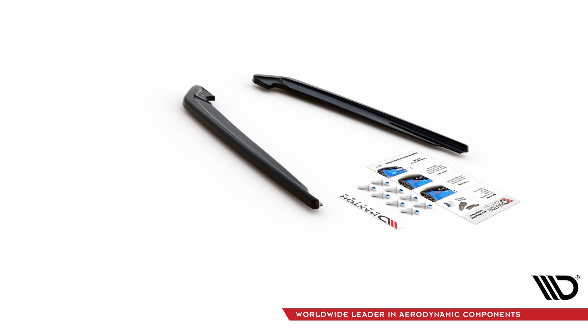 Heck Ansatz Flaps Diffusor für BMW 5er G30 Facelift M-Paket schwarz matt