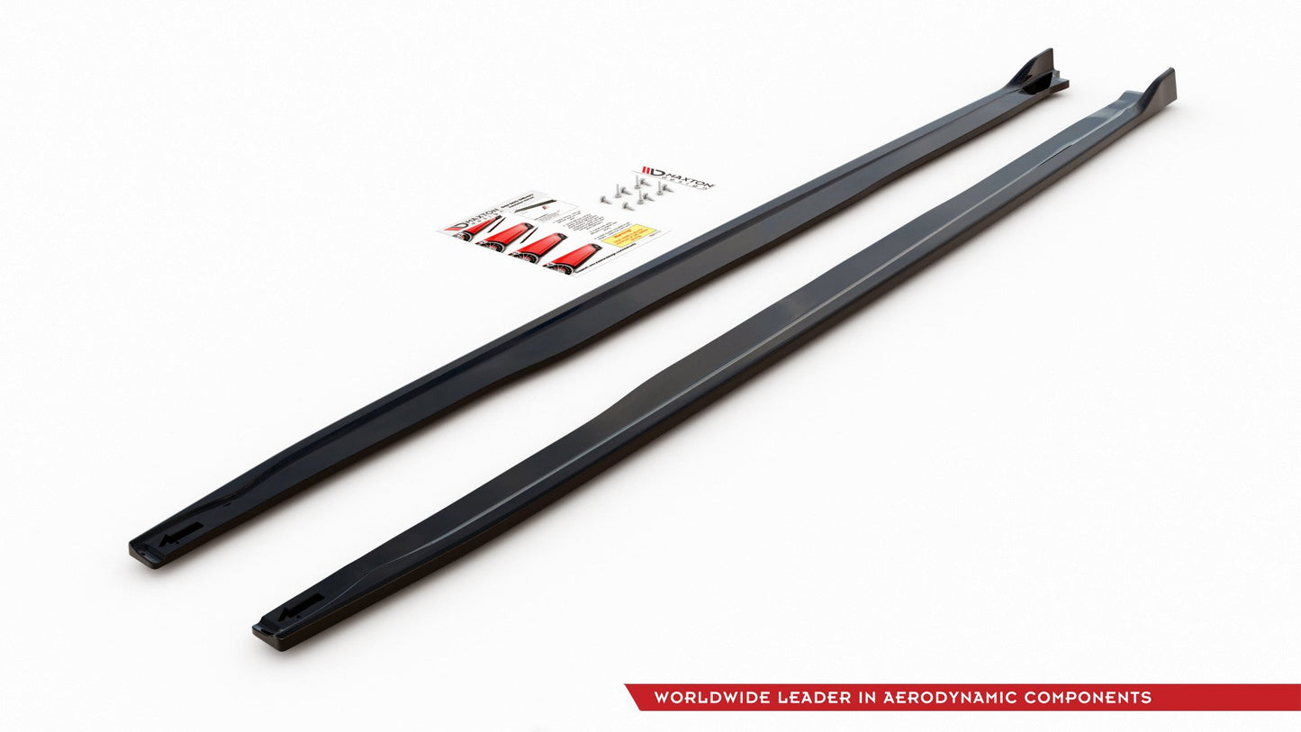 Seitenschweller Ansatz für Toyota Corolla XII Touring Sports schwarz matt