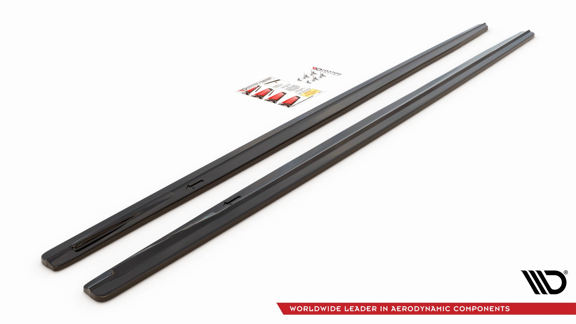 Seitenschweller Ansatz für BMW 7 Lang M-Paket G12 schwarz matt