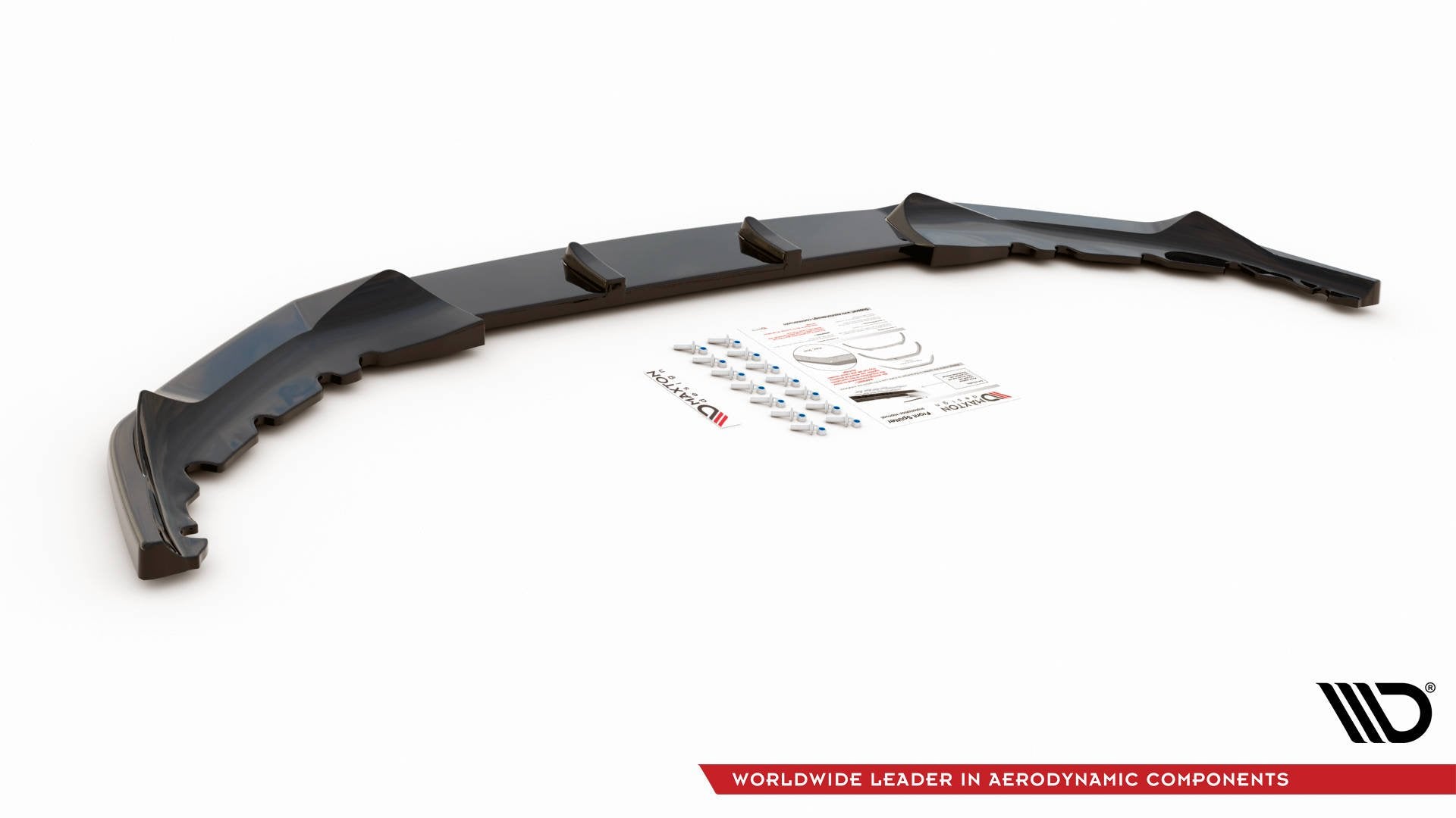 Front Ansatz V.1 für BMW 5er G30 Facelift M-Paket schwarz Hochglanz