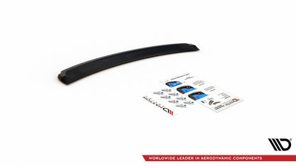 Mittlerer Diffusor Heck Ansatz für Audi S4 / A4 S-Line B8 Limousine Carbon Look