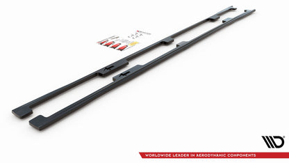 Seitenschweller Ansatz für Lexus LS Long Wheelbase Mk4 Facelift Carbon Look