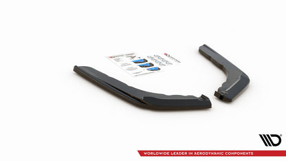 Heck Ansatz Flaps Diffusor V.1 für BMW M4 F82 schwarz matt