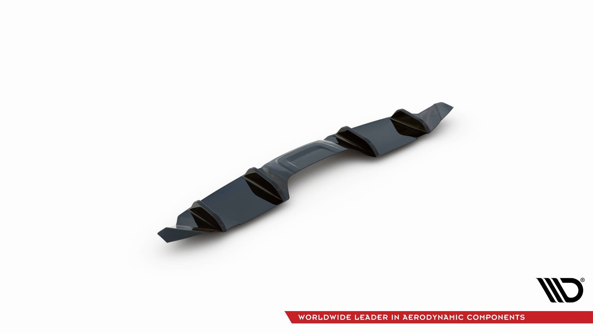 Diffusor Heck Ansatz für Ford Mustang Mk. 6 Facelift schwarz matt