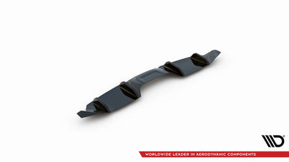 Diffusor Heck Ansatz für Ford Mustang Mk. 6 Facelift schwarz matt