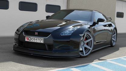 Front Ansatz V.2 für NISSAN GT-R vor Facelift COUPE (R35-SERIES) schwarz matt