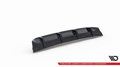 Diffusor Heck Ansatz für VW GOLF Mk7 GTI CLUBSPORT Carbon Look
