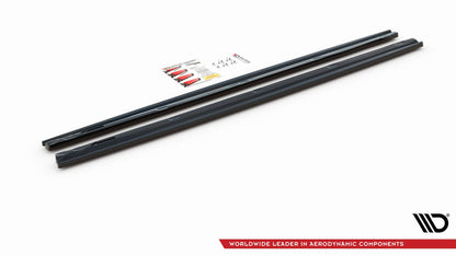 Seitenschweller Ansatz für Citroen DS4 schwarz Hochglanz