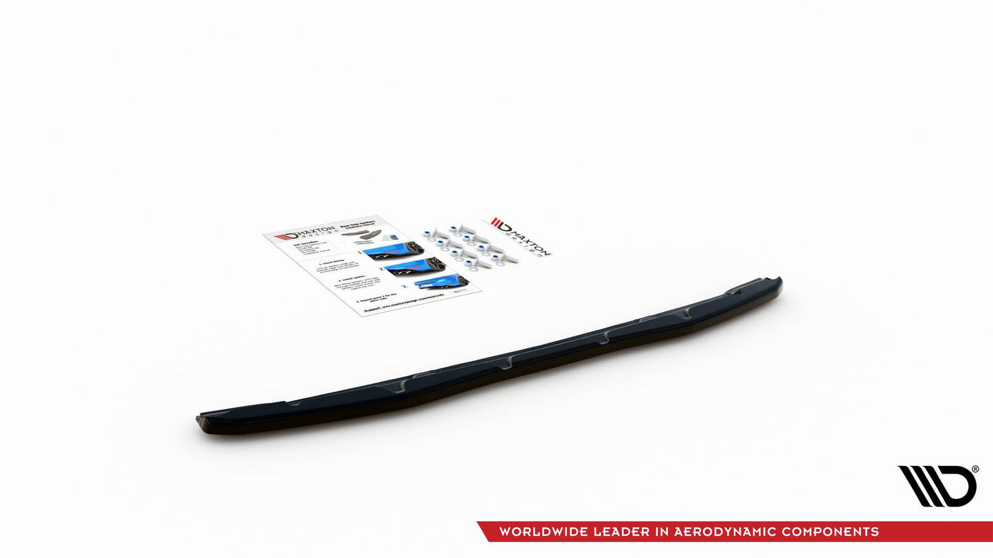 Mittlerer Diffusor Heck Ansatz für BMW 4er M-Paket G22 schwarz matt
