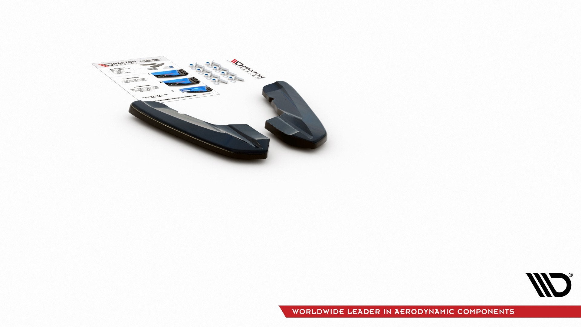 Heck Ansatz Flaps Diffusor V.2 für Audi RS3 8V Sportback schwarz Hochglanz