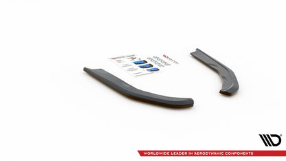 Heck Ansatz Flaps Diffusor V.1 für BMW M3 G80 schwarz Hochglanz