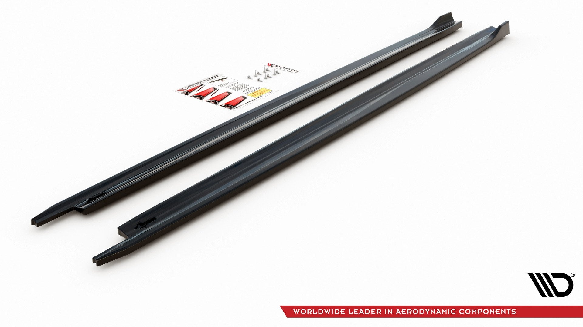 Seitenschweller Ansatz für V.1 für Skoda Octavia Mk4  schwarz matt
