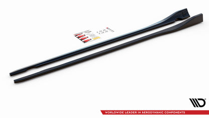 Seitenschweller Ansatz für Dodge Challenger RT Mk3 Facelift Carbon Look