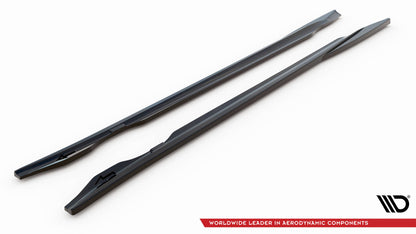 Seitenschweller Ansatz für V.1 für Audi e-Tron GT / RS GT Mk1 schwarz matt