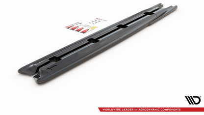 Seitenschweller Ansatz für Skoda Kamiq Carbon Look