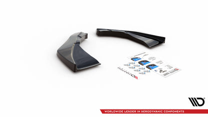 Heck Ansatz Flaps Diffusor V.2 für Nissan 370Z  schwarz Hochglanz