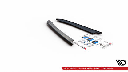Heck Ansatz Flaps Diffusor für Hyundai I40 Mk1 schwarz matt