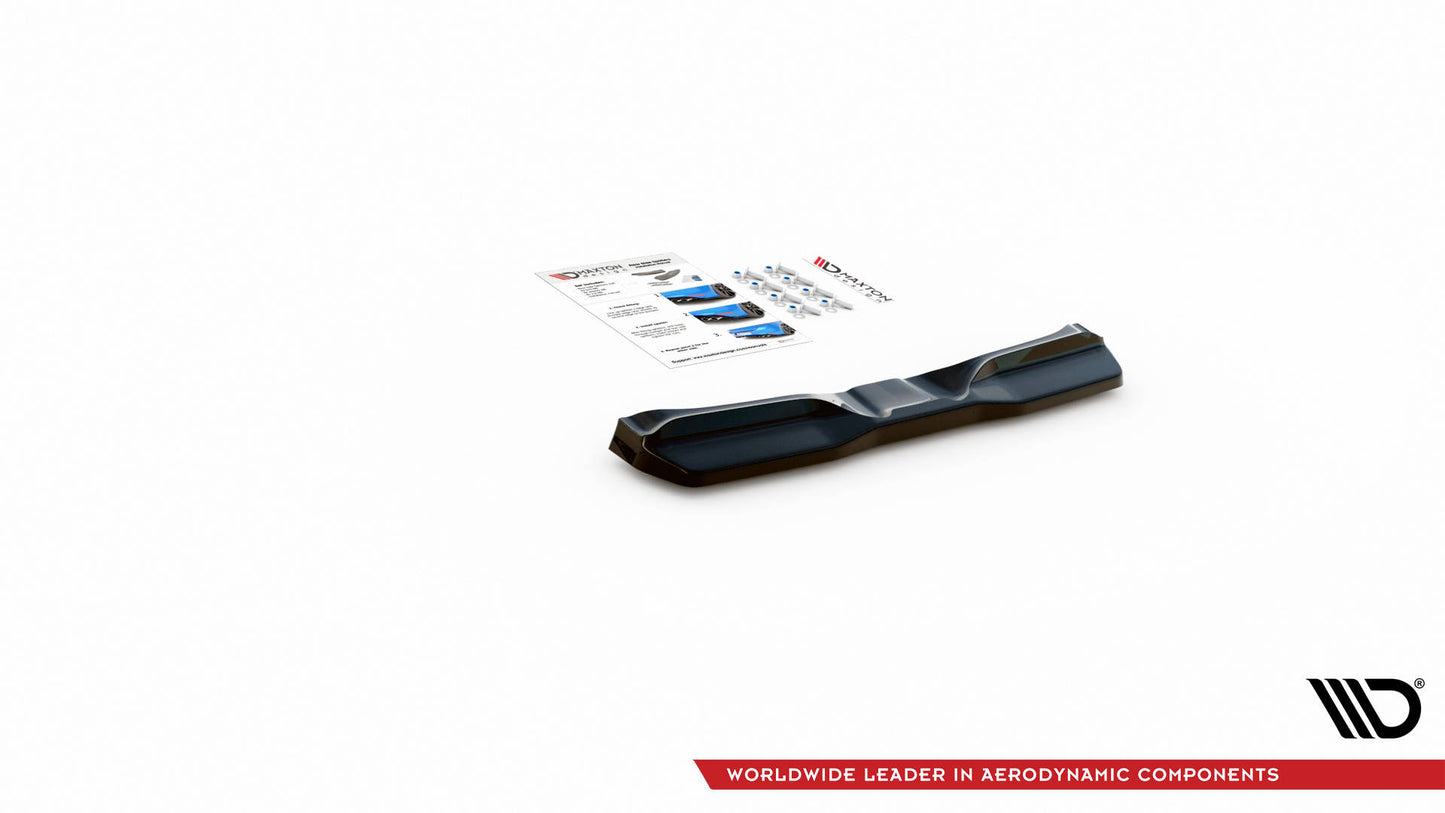 Mittlerer Diffusor Heck Ansatz V.2 für Nissan 370Z  Carbon Look