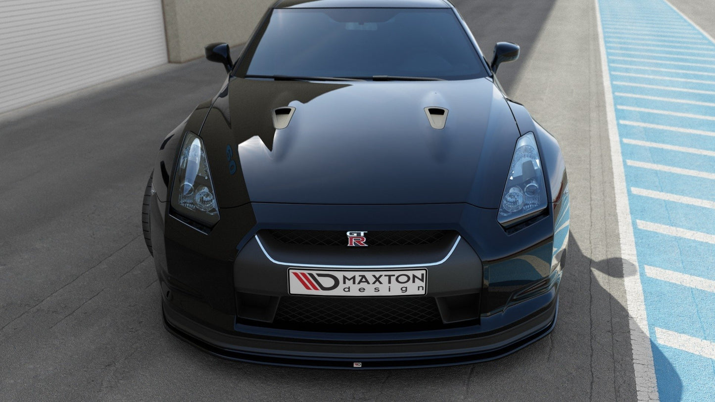 Front Ansatz V.2 für NISSAN GT-R vor Facelift COUPE (R35-SERIES) schwarz matt
