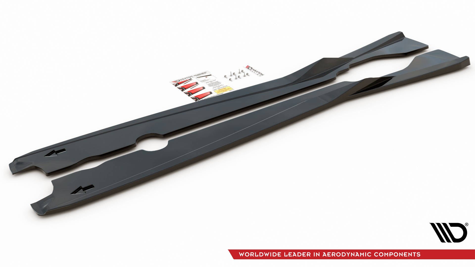 Seitenschweller Ansatz für Chevrolet Corvette C8 schwarz matt