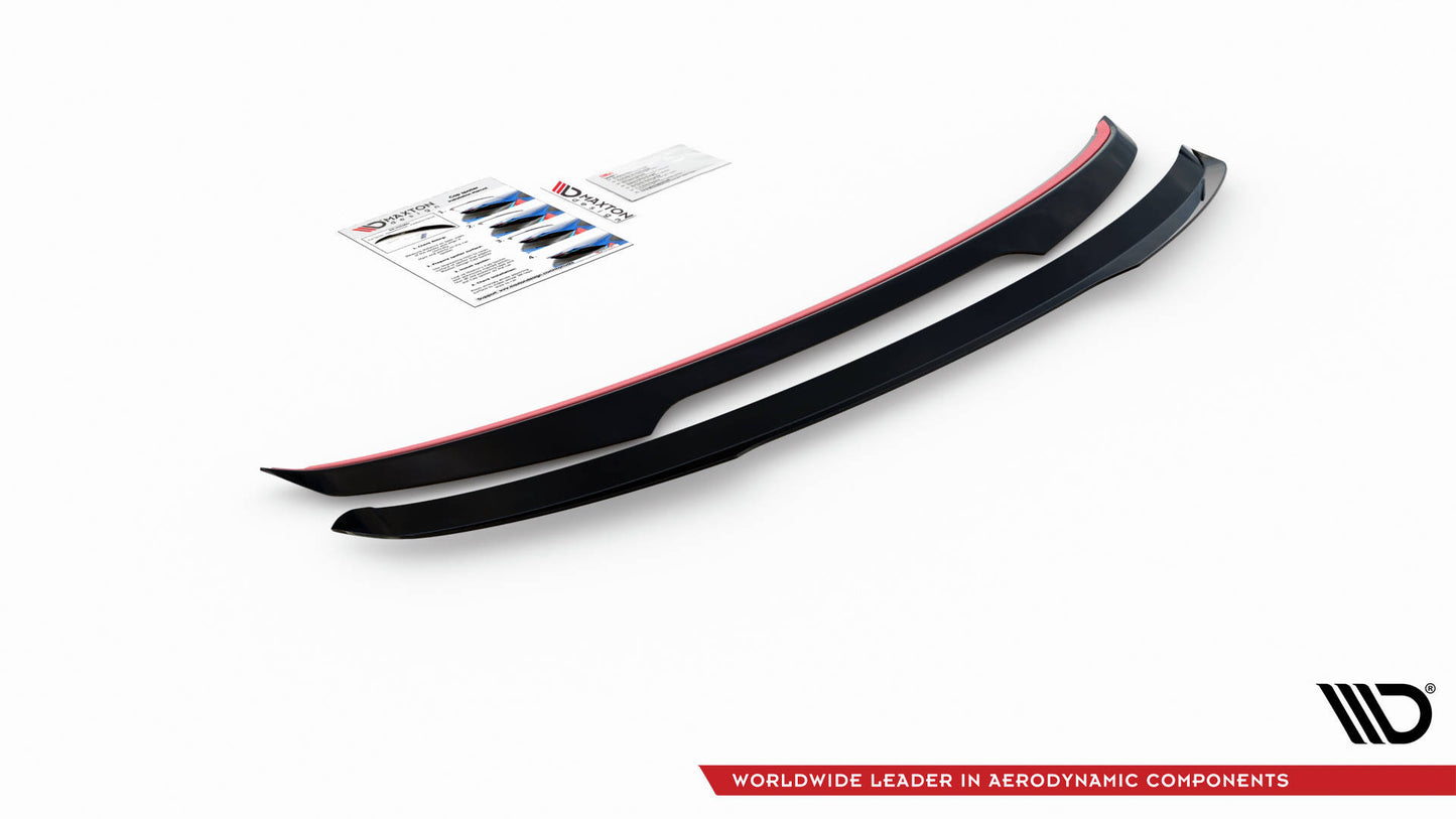 Spoiler CAP für Volkswagen T-Roc Mk1 schwarz Hochglanz
