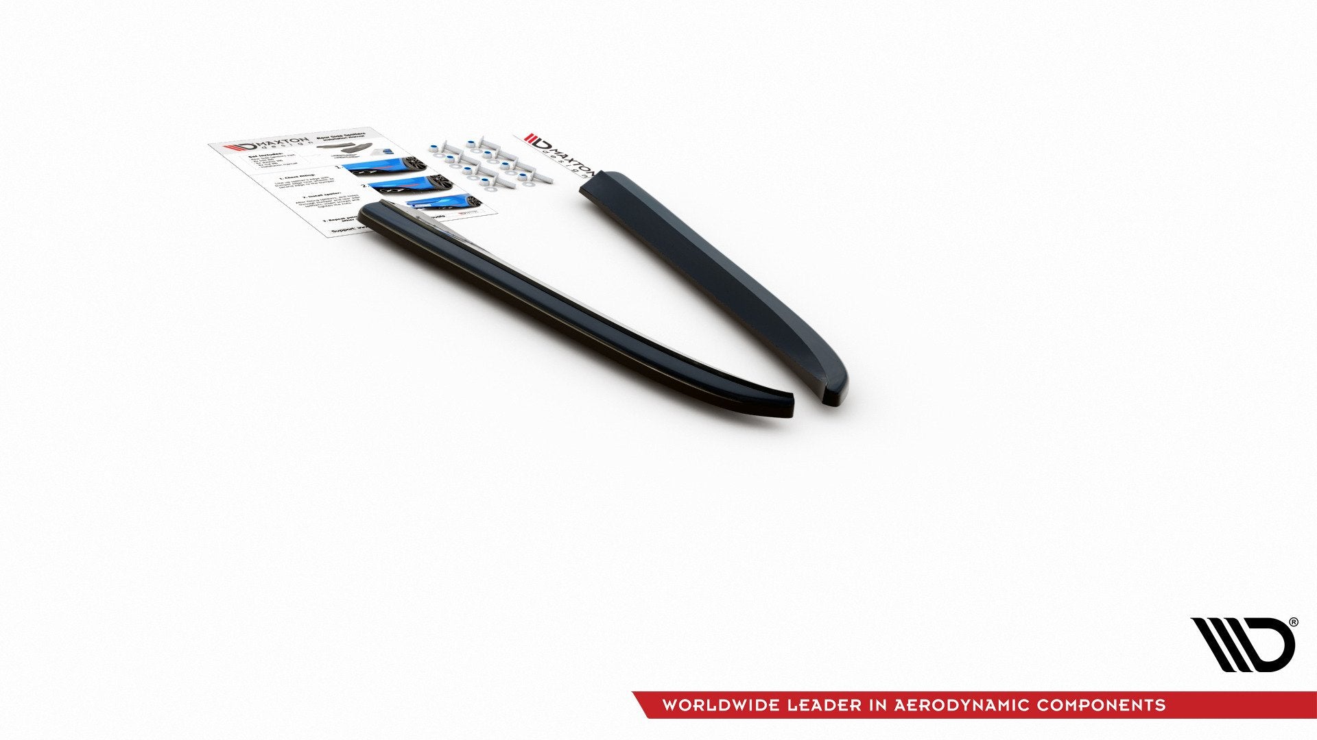 Heck Ansatz Flaps Diffusor für Jaguar XJ X351 schwarz Hochglanz