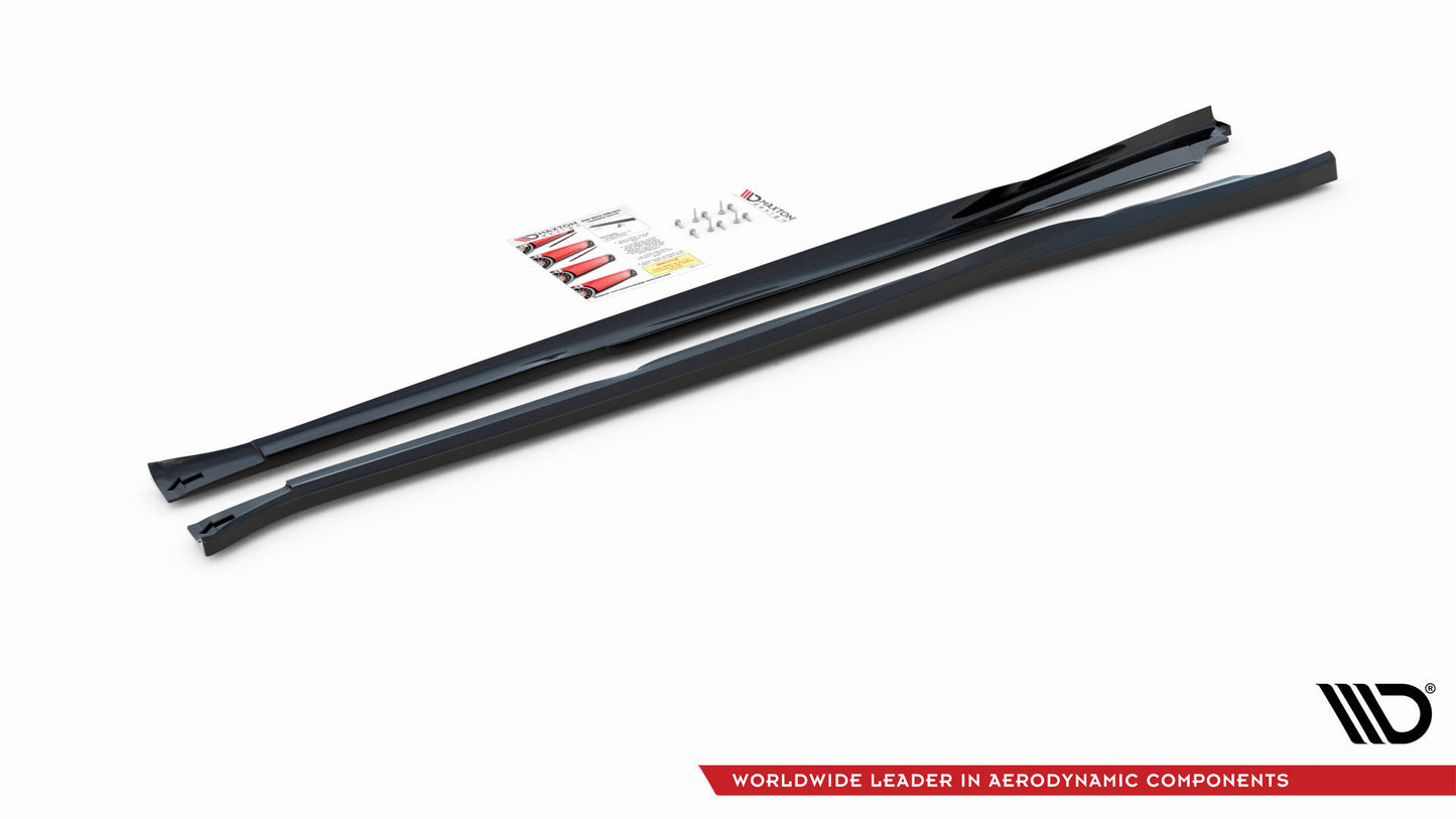 Seitenschweller Ansatz für V.2 für Nissan 370Z  schwarz matt
