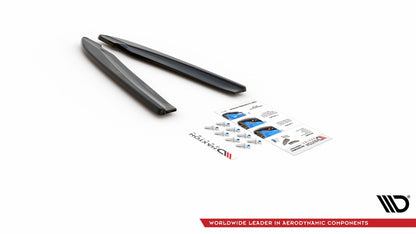 Heck Ansatz Flaps Diffusor V.2 für Audi S8 D4 Facelift schwarz matt