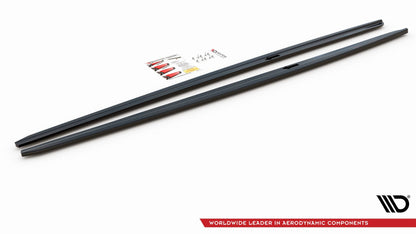 Seitenschweller Ansatz für V.2 für BMW 5er F10/F11 M-Paket Carbon Look