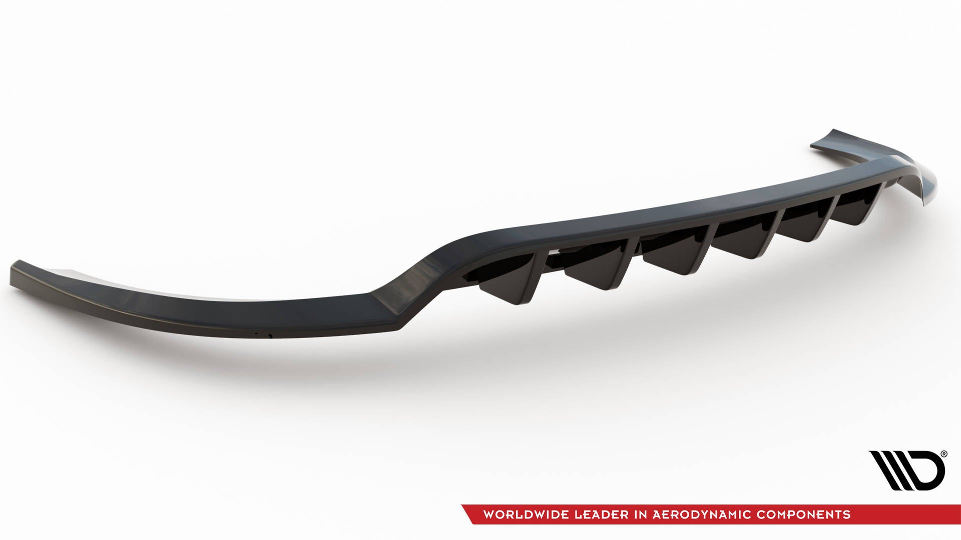 Mittlerer Diffusor Heck Ansatz DTM Look für Hyundai ix35 Mk1 schwarz matt