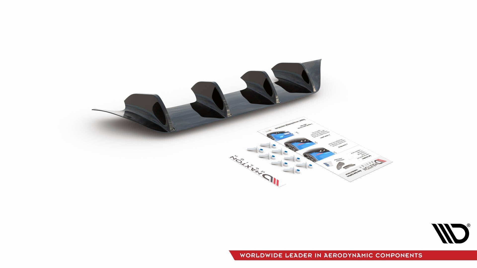 Diffusor Heck Ansatz für Mercedes-Benz CLA Shooting Brake AMG-Line X118 schwarz Hochglanz