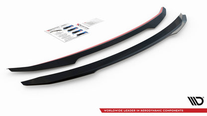 Spoiler CAP für Volvo S60 R-Design Mk3 schwarz Hochglanz