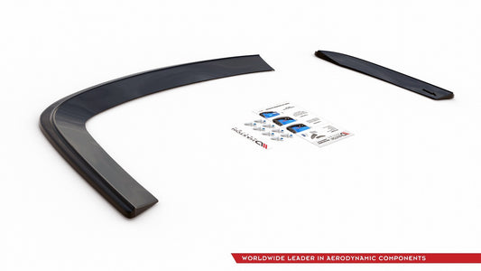 Heck Ansatz Flaps Diffusor für VOLKSWAGEN JETTA MK6 SEDAN vor Facelift Carbon Look