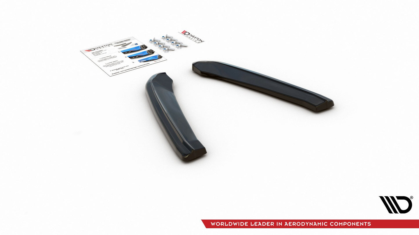 Heck Ansatz Flaps Diffusor V.1 für Seat Leon Cupra Mk3 FL Sportstourer Carbon Look