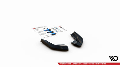 Heck Ansatz Flaps Diffusor V.2 für Volkswagen Golf R Mk8 schwarz Hochglanz