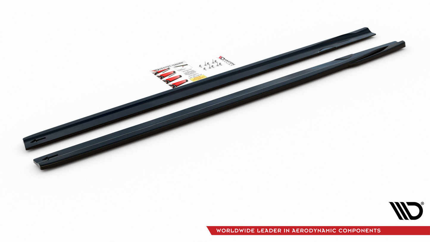 Seitenschweller Ansatz für V.2 für  Mercedes A35 AMG / AMG-Line W177  schwarz matt
