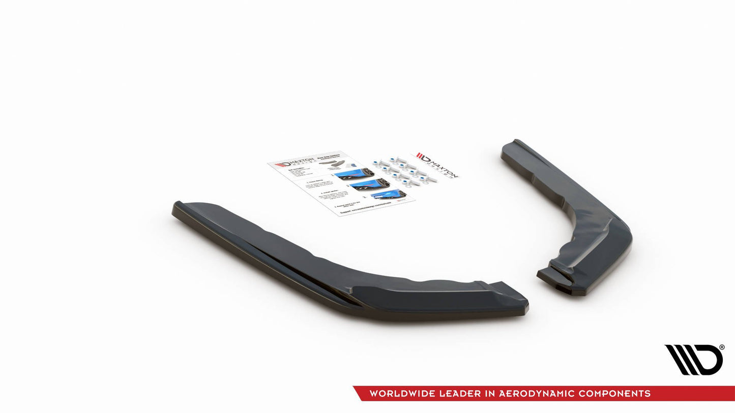 Heck Ansatz Flaps Diffusor V.2 für BMW M4 F82 schwarz matt