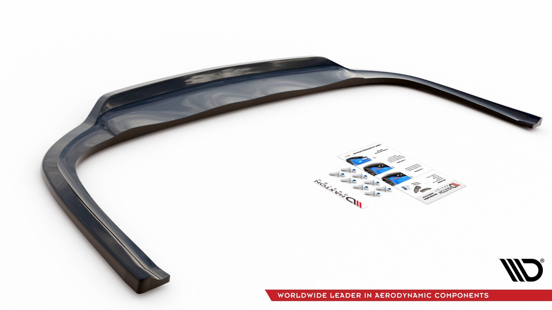Mittlerer Diffusor Heck Ansatz DTM Look für Audi A8 D4 Facelift schwarz matt
