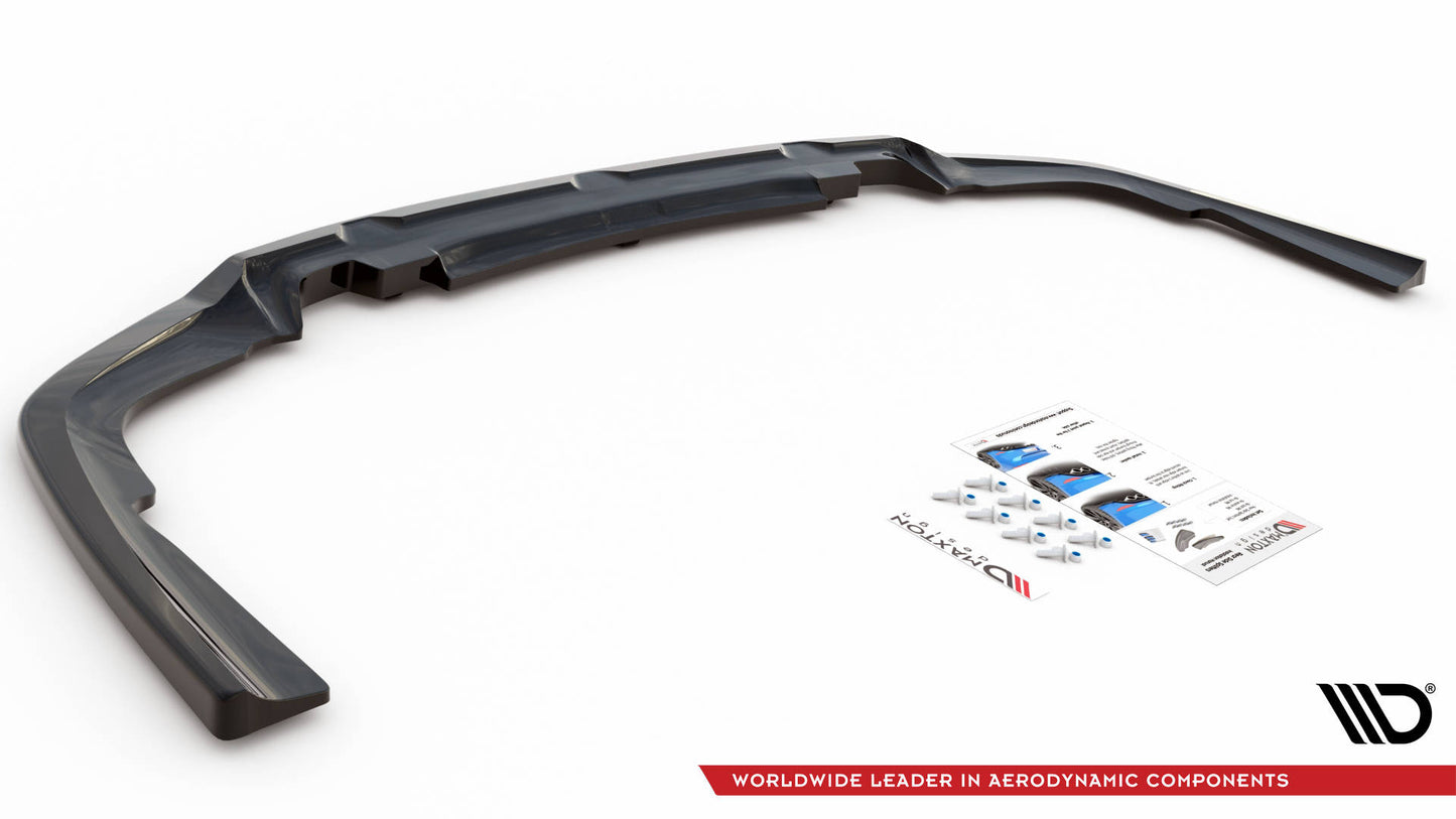 Mittlerer Diffusor Heck Ansatz DTM Look für V.1 BMW X6 M-Paket G06 schwarz Hochglanz