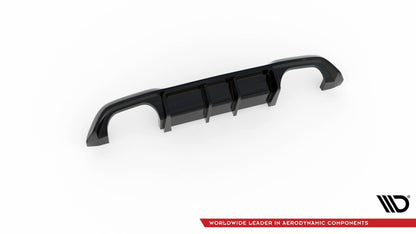 Diffusor Heck Ansatz für BMW M2 F87 schwarz matt